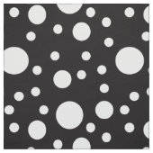 Schwarz-Weiß-Polka-Punkte Stoff (Muster)