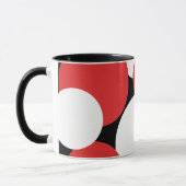 Schwarz-Weiß-Polka-Punkte Tasse (Links)