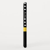 Schwarz-Weiß-Polka-Punkte und Edelweiß Case-Mate iPhone Hülle (Hinten/Rechts)