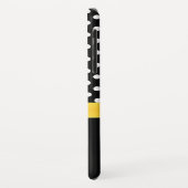 Schwarz-Weiß-Polka-Punkte und Edelweiß Case-Mate iPhone Hülle (Hinten/Links)