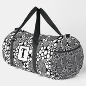 Schwarz-Weiß-Polka-Punktmuster 3 Duffle Bag (Rechte Ecke)