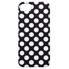 Schwarz-Weiß-Polka-Punktmuster Case-Mate iPhone Hülle