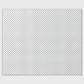 Schwarz-Weiß-Polka-Punktmuster Geschenkpapier (Flach)
