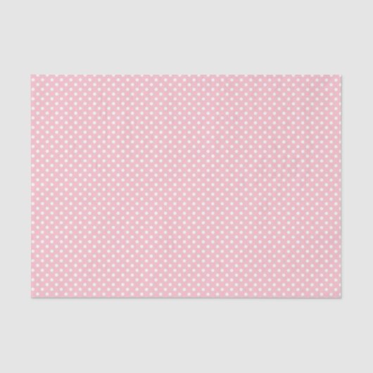 Schwarz-Weiß-Polka-Punktmuster Seidenpapier (Vorderseite)