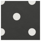 Schwarz-Weiß-Polka-Punktmuster Stoff (Nahaufnahme)