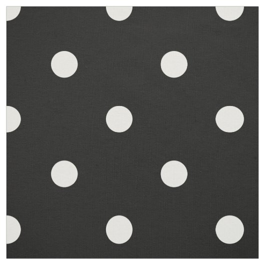 Schwarz-Weiß-Polka-Punktmuster Stoff (Muster)