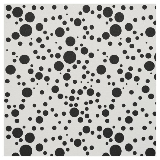 Schwarz-Weiß-Polka-Punktmuster Stoff (Muster)