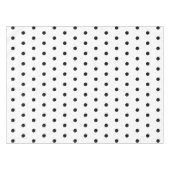 Schwarz-Weiß-Polka-Punktmuster Tischdecke (Vorderseite (Horizontal))