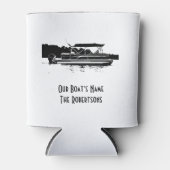 Schwarz-Weiß Pontoon Boat Can Cooler Dosenkühler (Vorderseite)