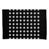 Schwarz-Weiß-Pop-A-Dot-Standardkissengehäuse Set Kissenbezug (Vorderseite-Links)