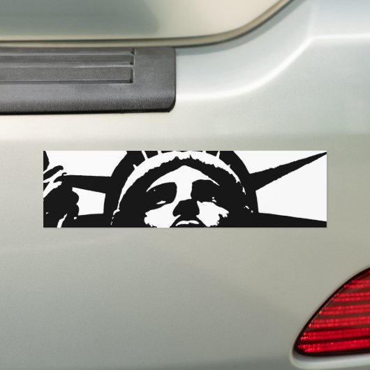 Schwarz-Weiß-Pop Art-Statue Autoaufkleber (Auf Auto)