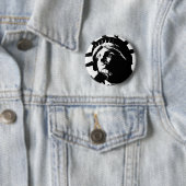 Schwarz-Weiß-Pop Art-Statue Button (Beispiel)