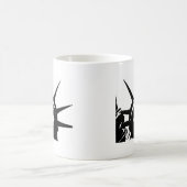 Schwarz-Weiß-Pop Art-Statue Kaffeetasse (Mittel)
