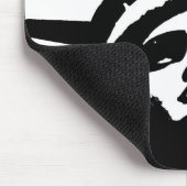 Schwarz-Weiß-Pop Art-Statue Mousepad (Ecke)