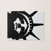 Schwarz-Weiß-Pop Art-Statue Puzzle (Horizontal)