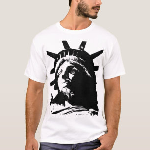 Schwarz-Weiß-Pop Art-Statue T-Shirt