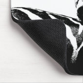 Schwarz-Weiß-Pop Art Zebras-Vorlage Mousepad (Ecke)
