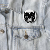 Schwarz-Weiß-Pop Skull Button (Beispiel)