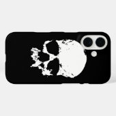 Schwarz-Weiß-Pop Skull Case-Mate iPhone Hülle (Rückseite (Horizontal))