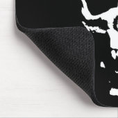 Schwarz-Weiß-Pop Skull Mousepad (Ecke)
