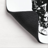 Schwarz-Weiß-Pop Skull Mousepad (Ecke)