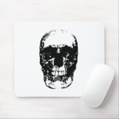 Schwarz-Weiß-Pop Skull Mousepad (Mit Mouse)