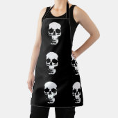 Schwarz-Weiß-Pop Skull Schürze (InSitu)