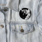 Schwarz-Weiß-Pop Tiger Button (Beispiel)