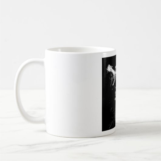 Schwarz-Weiß-Pop Tiger Kaffeetasse (Links)