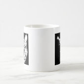 Schwarz-Weiß-Pop Tiger Kaffeetasse (Mittel)