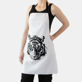 Schwarz-Weiß-Pop Tiger Schürze (InSitu)