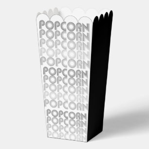 Schwarz-weiß-Popcorn Geschenkschachtel