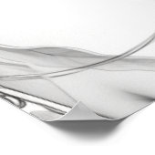 Schwarz-Weiß-Portrait der schönen Frau Poster (Ecke)