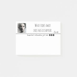 Schwarz-Weiß-Portrait in Pixelkunst Post-it Klebezettel