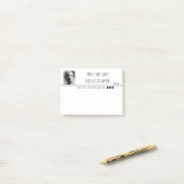 Schwarz-Weiß-Portrait in Pixelkunst Post-it Klebezettel (Auf Schreibtisch)