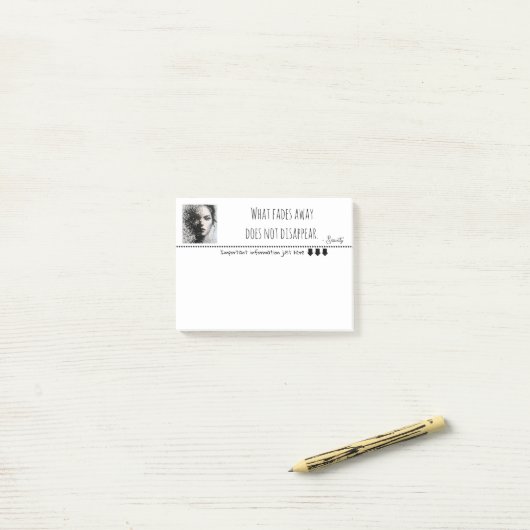 Schwarz-Weiß-Portrait in Pixelkunst Post-it Klebezettel (Auf Schreibtisch)