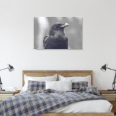 Schwarz-Weiß-Portrait Leinwanddruck (Insitu (Schlafzimmer))
