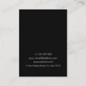 Schwarz-Weiß-Portrait Visitenkarte (Rückseite)