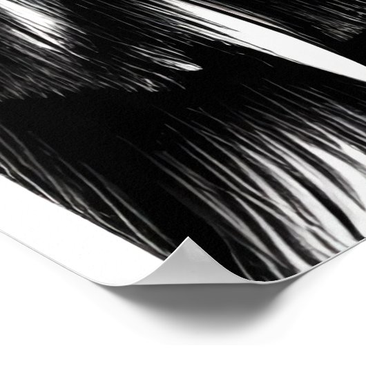 Schwarz-Weiß-Porträt eines Adlers | Art der AI Poster (Ecke)