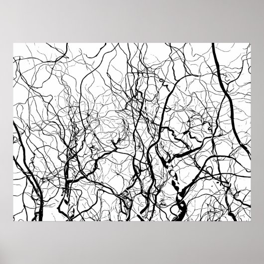 Schwarz-Weiß-Poster Art Poster (Vorne)