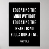 Schwarz-Weiß-Poster für den Abschluss Poster (Vorne)