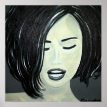 Schwarz-Weiß-Poster-Lächeln, Bliss, Wahrheit Kimba