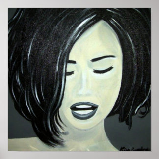 Schwarz-Weiß-Poster-Lächeln, Bliss, Wahrheit Kimba Poster