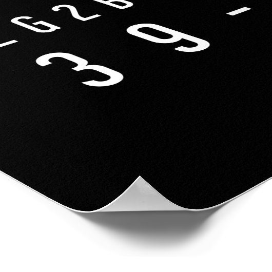 Schwarz-Weiß-Poster mit Internetslang Poster (Ecke)