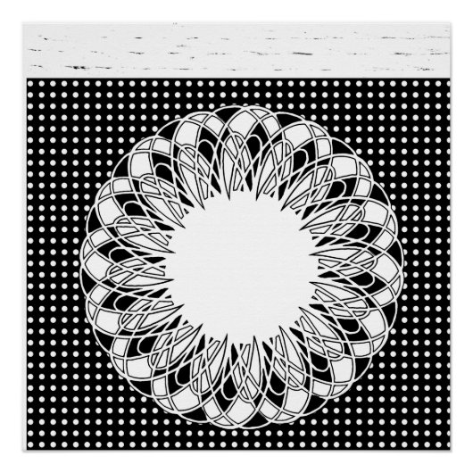 Schwarz-Weiß-Poster Poster (Vorderseite)