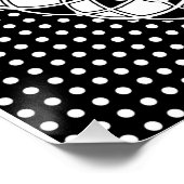 Schwarz-Weiß-Poster Poster (Ecke)