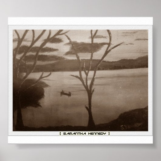 Schwarz-Weiß-Poster Poster (Vorne)