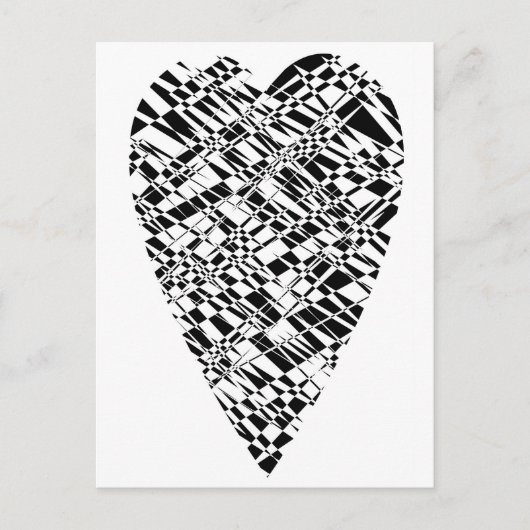 Schwarz/Weiß Postkarte (Vorderseite)