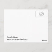 Schwarz-Weiß-Postkarte Postkarte (Rückseite)