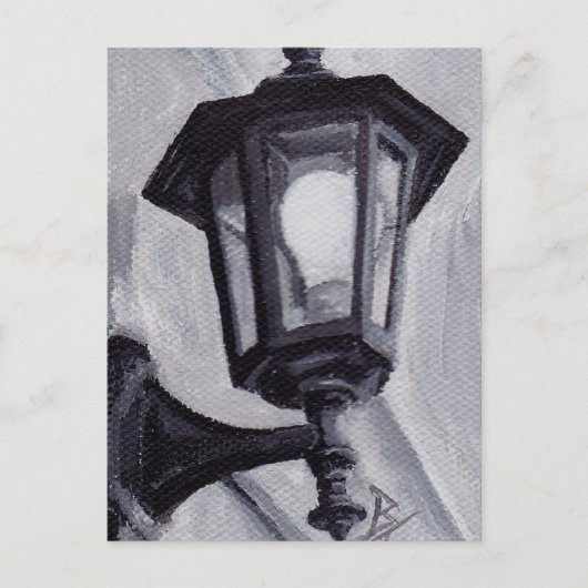 Schwarz-Weiß-Postkarte Postkarte (Vorderseite)